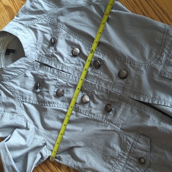 Maurices Gray Military Style Button Blazer Size Women's M - Picture 9 of 10